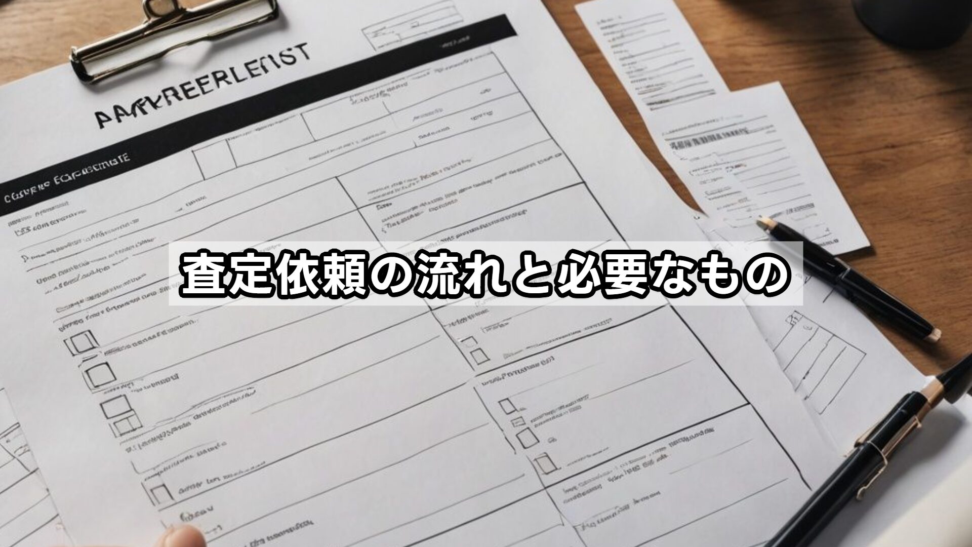 査定依頼の流れと必要なもの