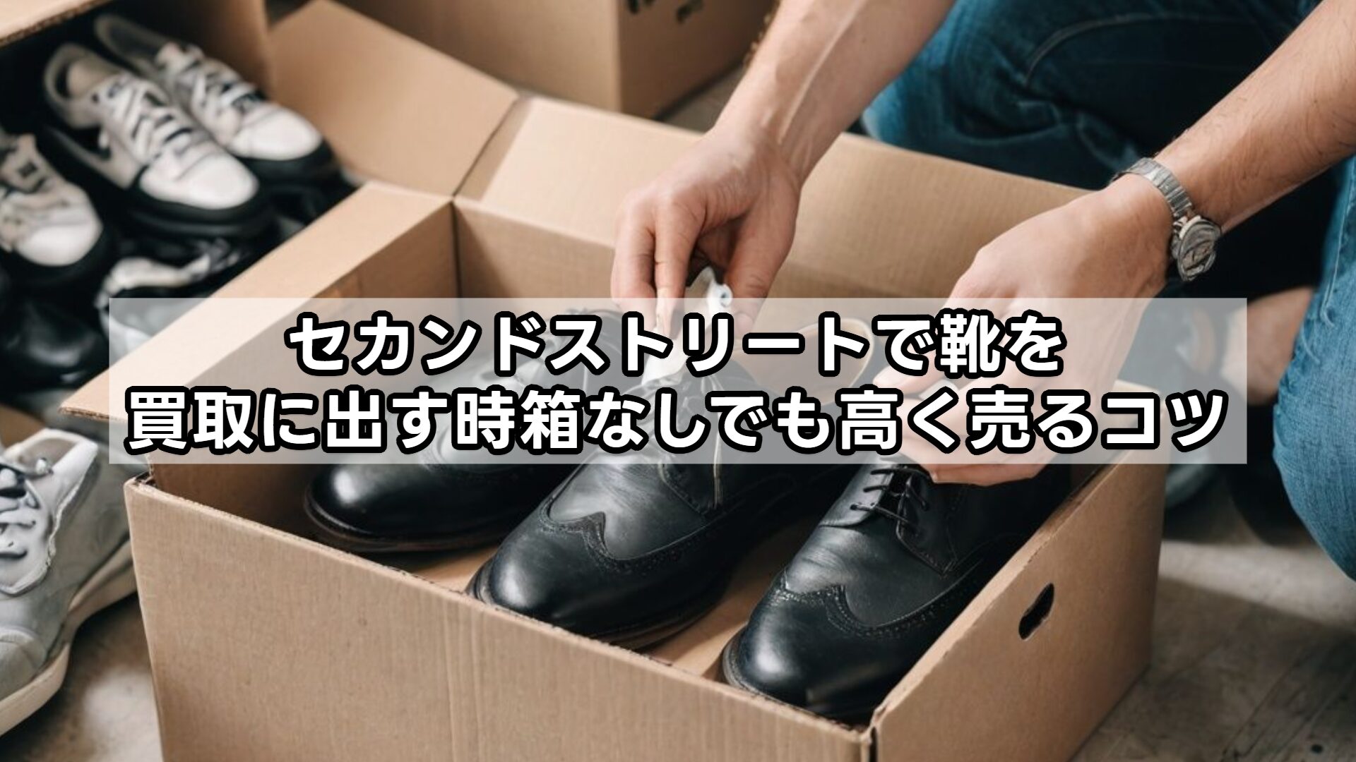 セカンドストリートで靴を買取に出す時箱なしでも高く売るコツ