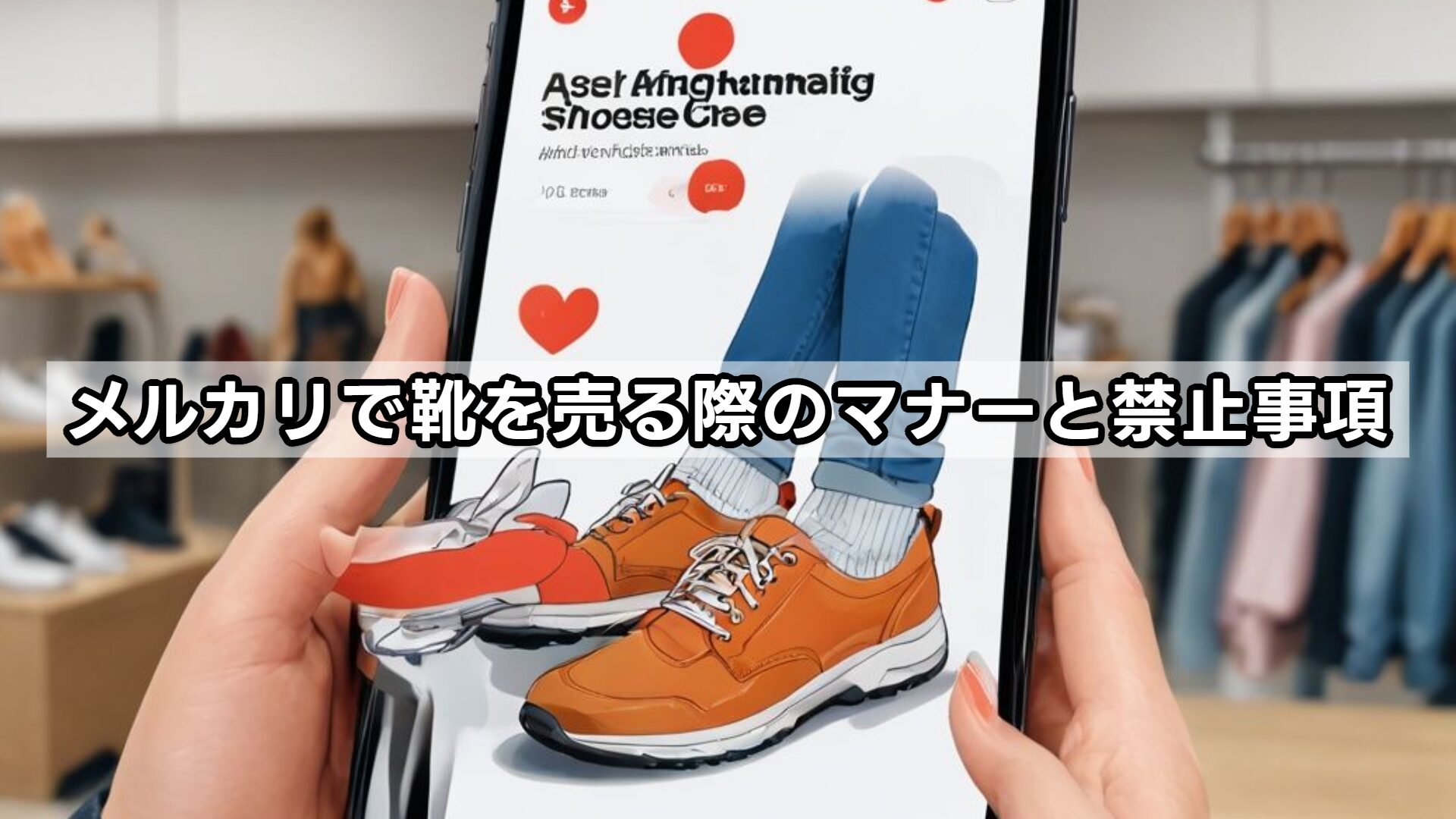 メルカリで靴を売る際のマナーと禁止事項