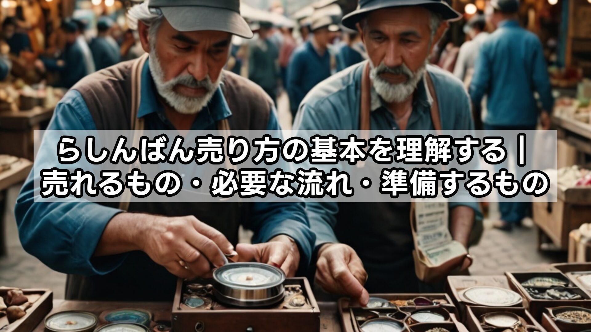 らしんばん売り方の基本を理解する｜売れるもの・必要な流れ・準備するもの