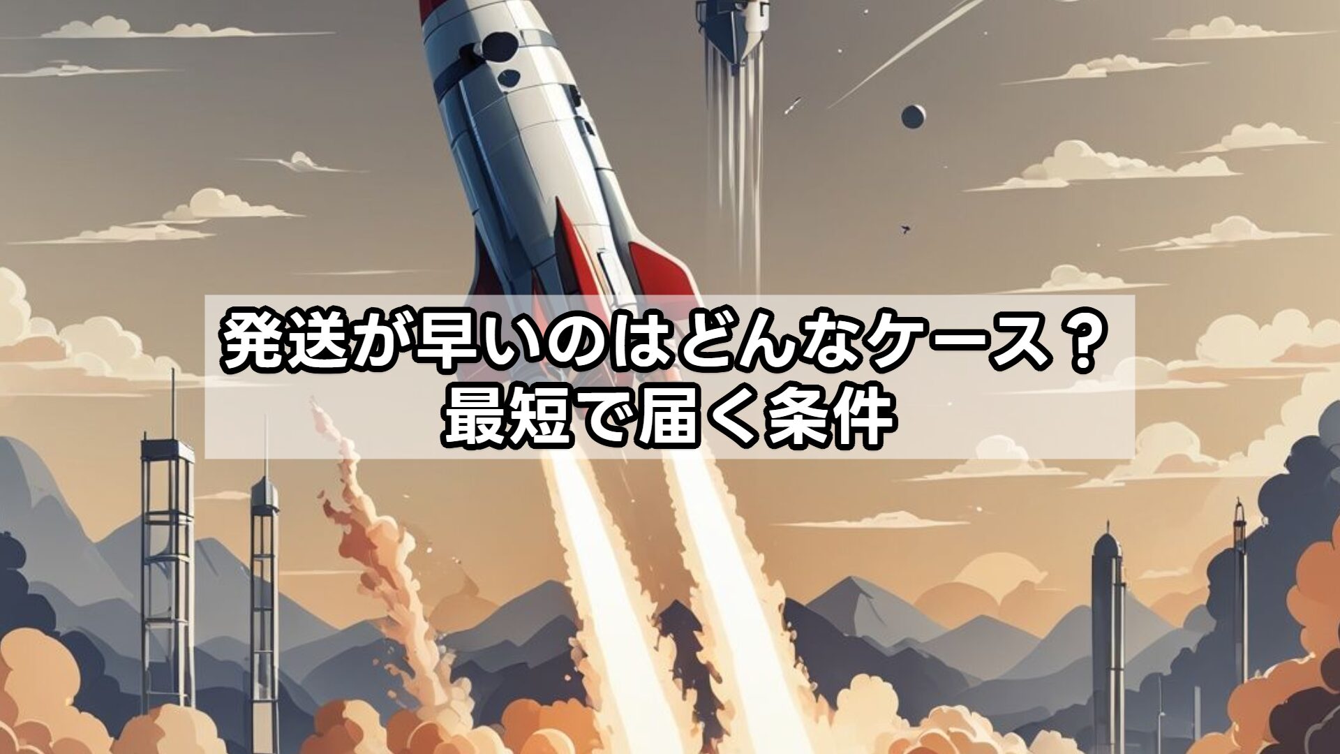 発送が早いのはどんなケース？最短で届く条件