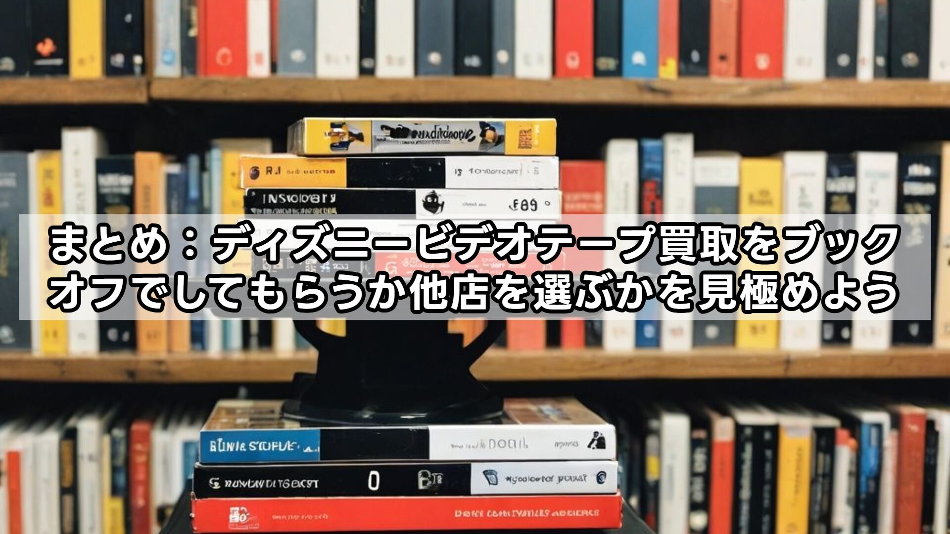 まとめ：ディズニービデオテープ買取をブックオフでしてもらうか他店を選ぶかを見極めよう