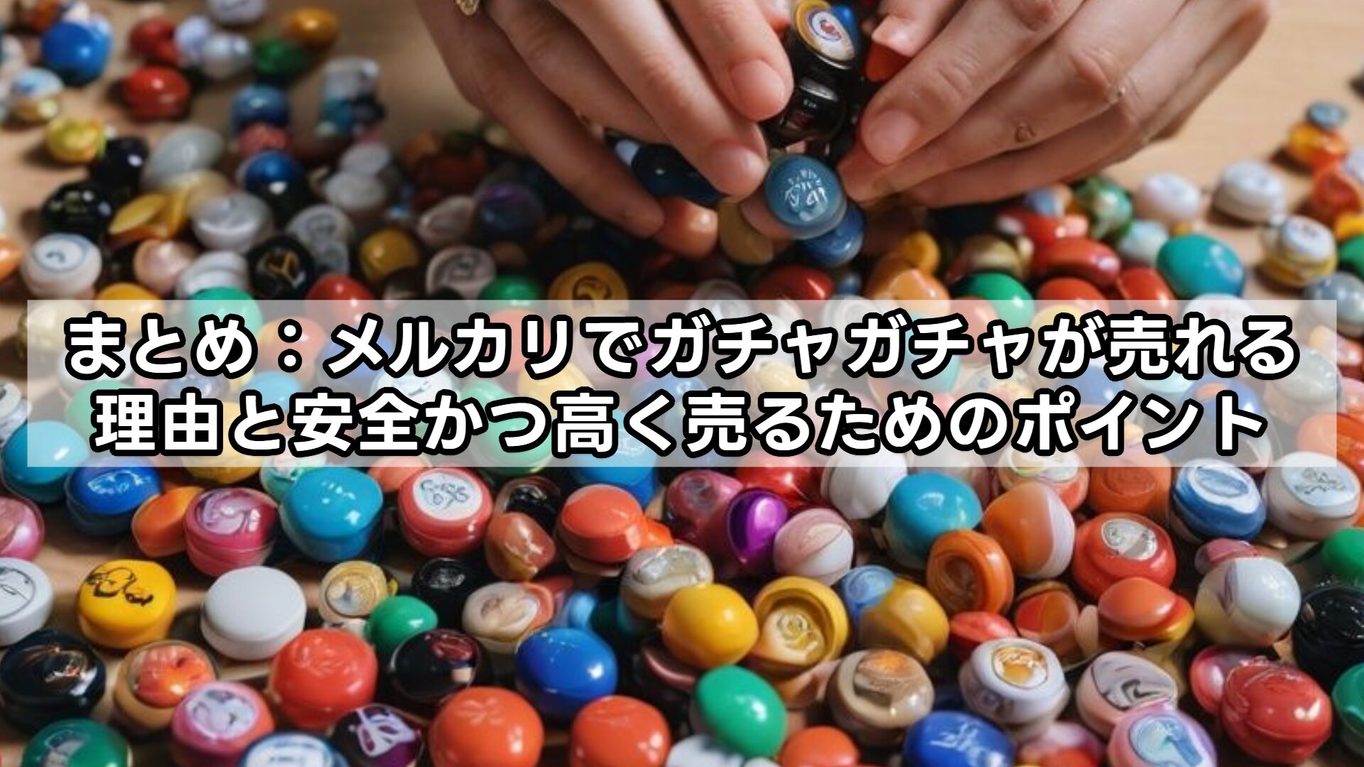 まとめ:メルカリでガチャガチャが売れる理由と安全かつ高く売るためのポイント
