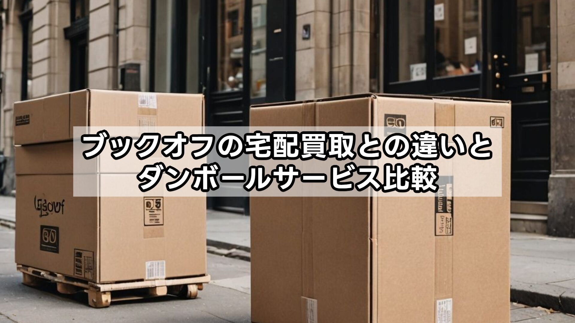 ブックオフの宅配買取との違いとダンボールサービス比較