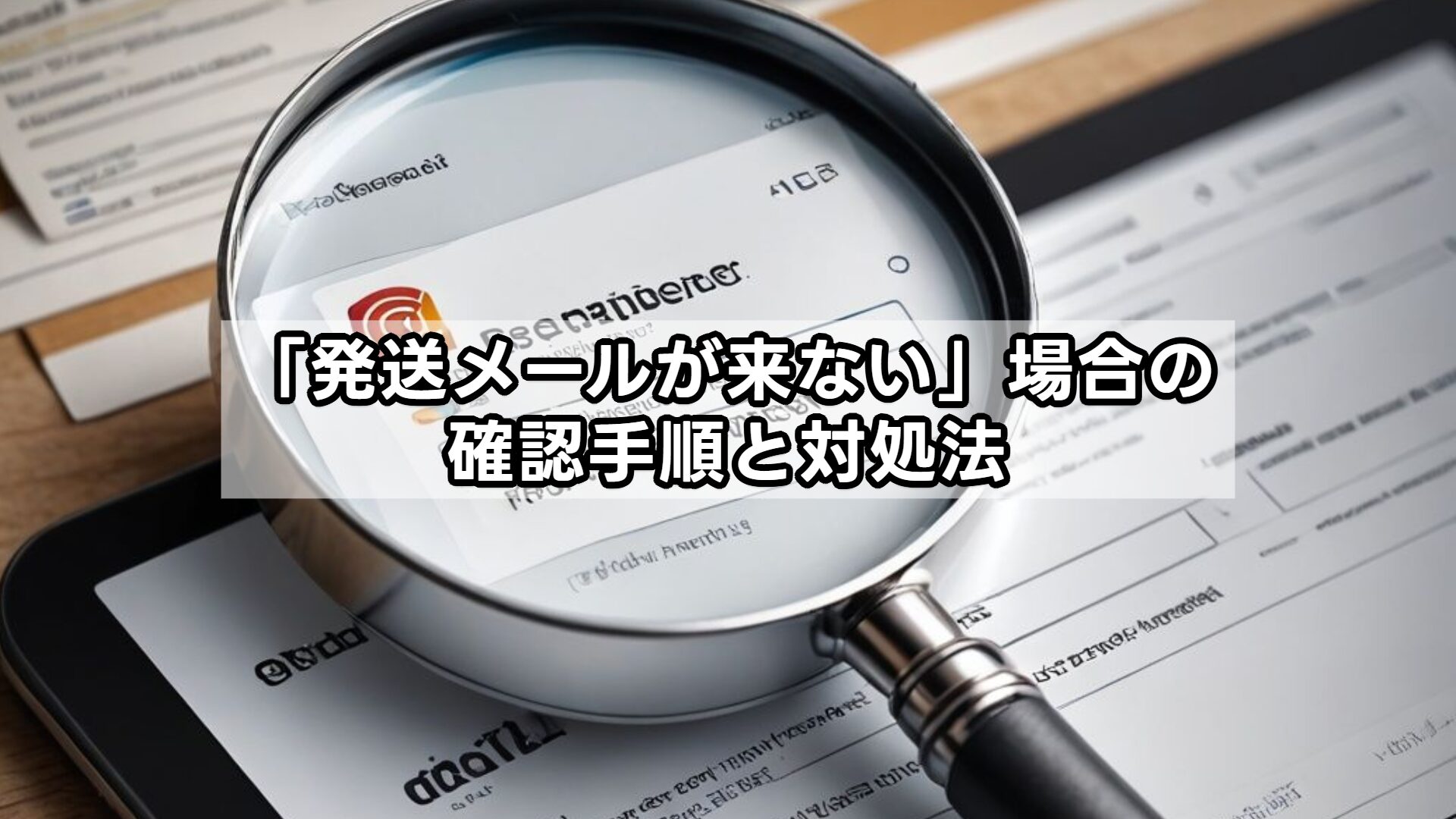 「発送メールが来ない」場合の確認手順と対処法