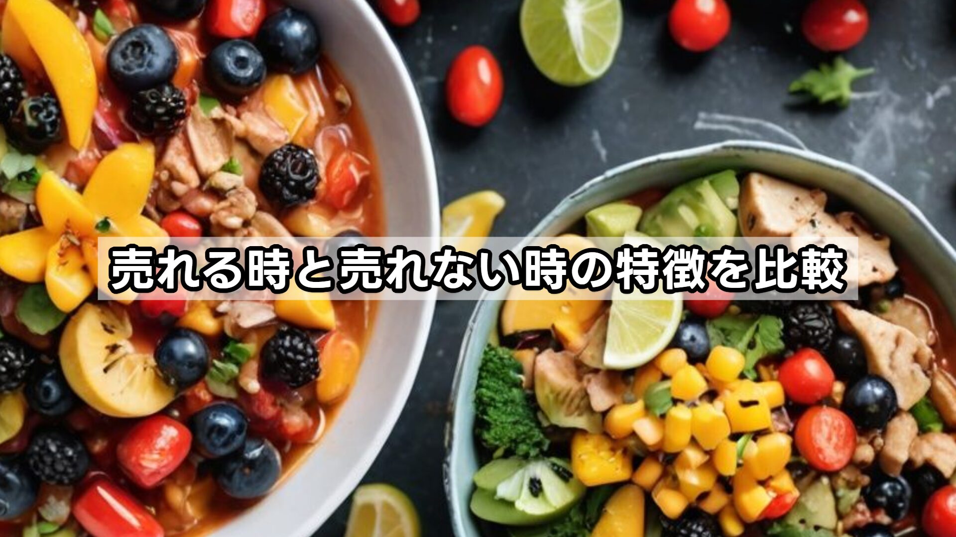 売れる時と売れない時の特徴を比較