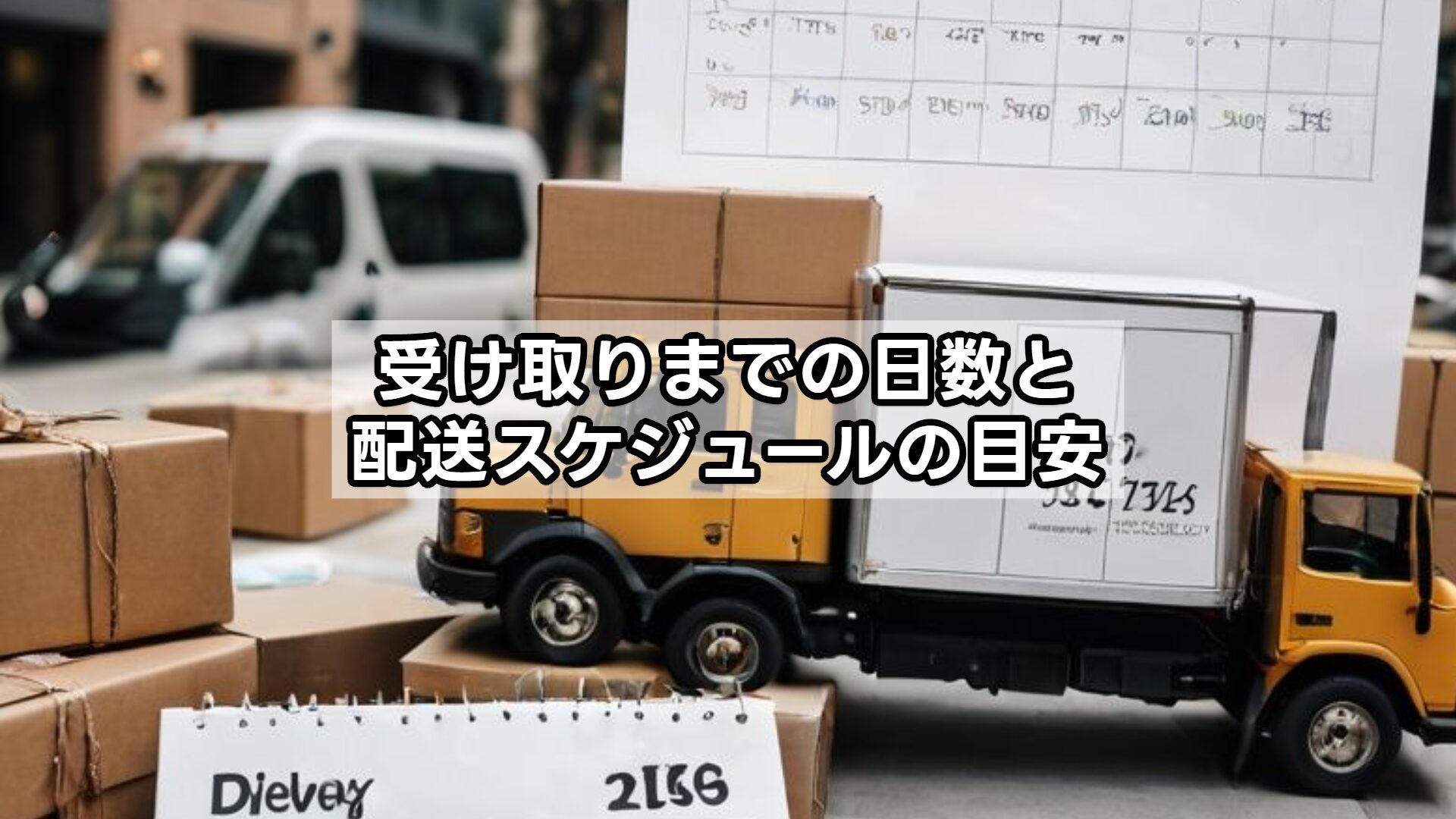 受け取りまでの日数と配送スケジュールの目安