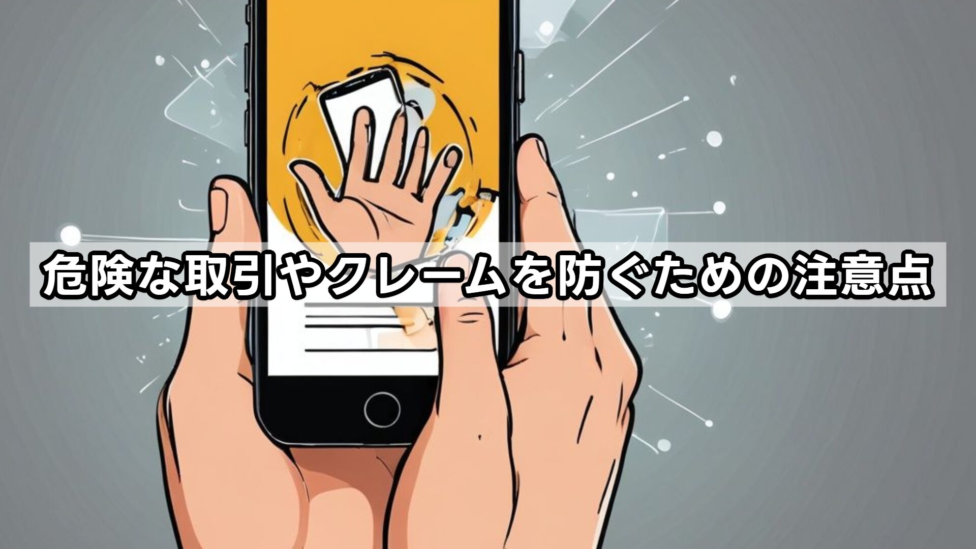 危険な取引やクレームを防ぐための注意点