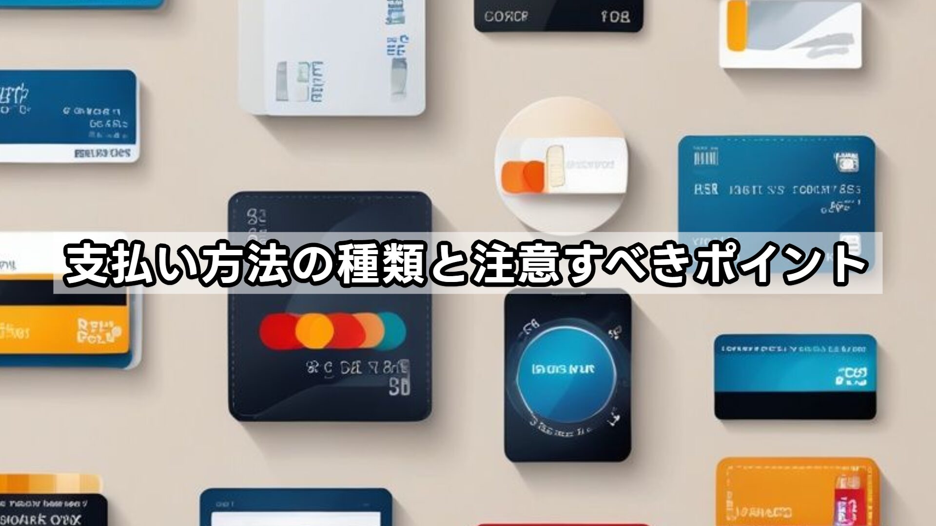 支払い方法の種類と注意すべきポイント
