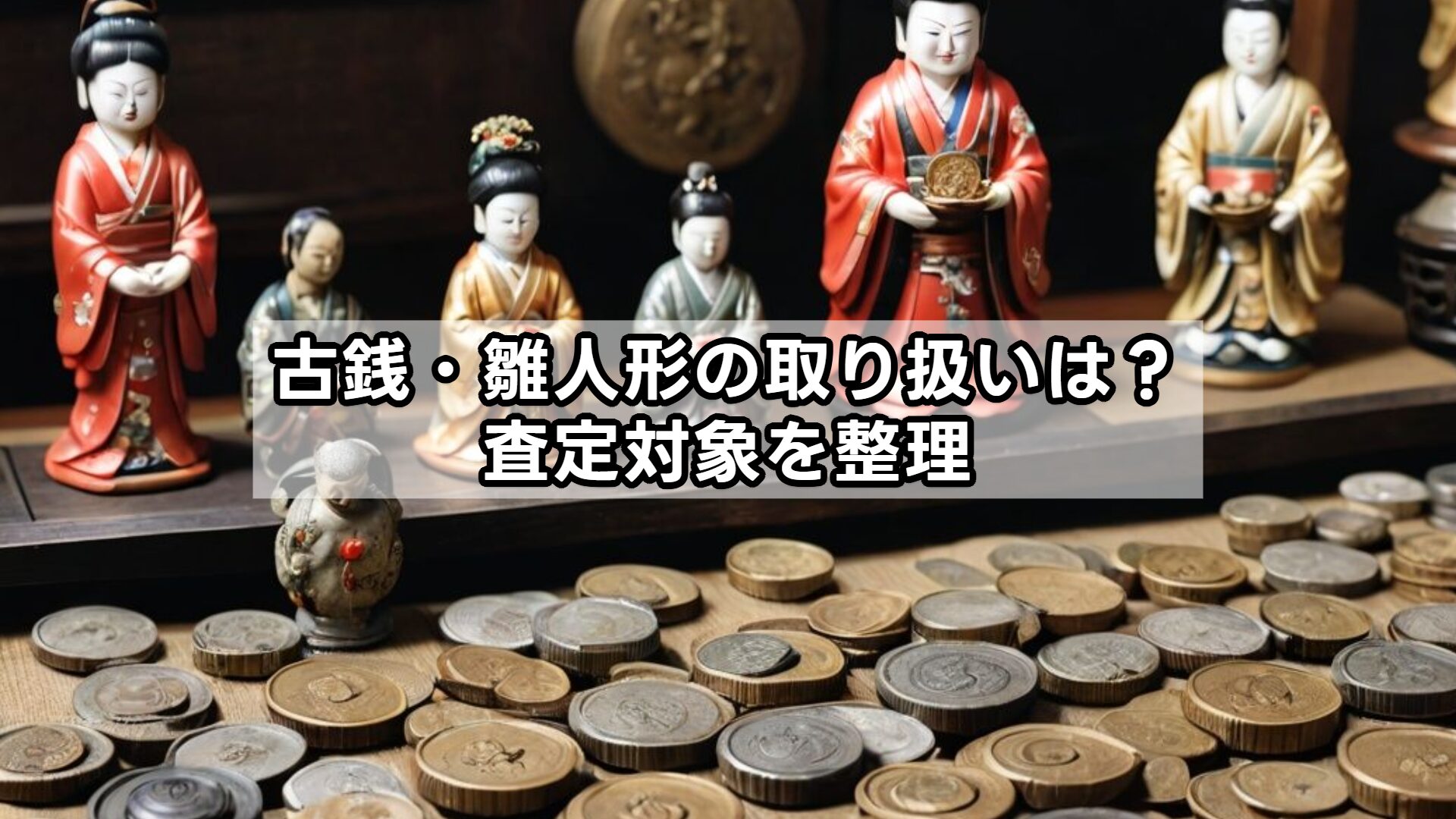 古銭・雛人形の取り扱いは？査定対象を整理