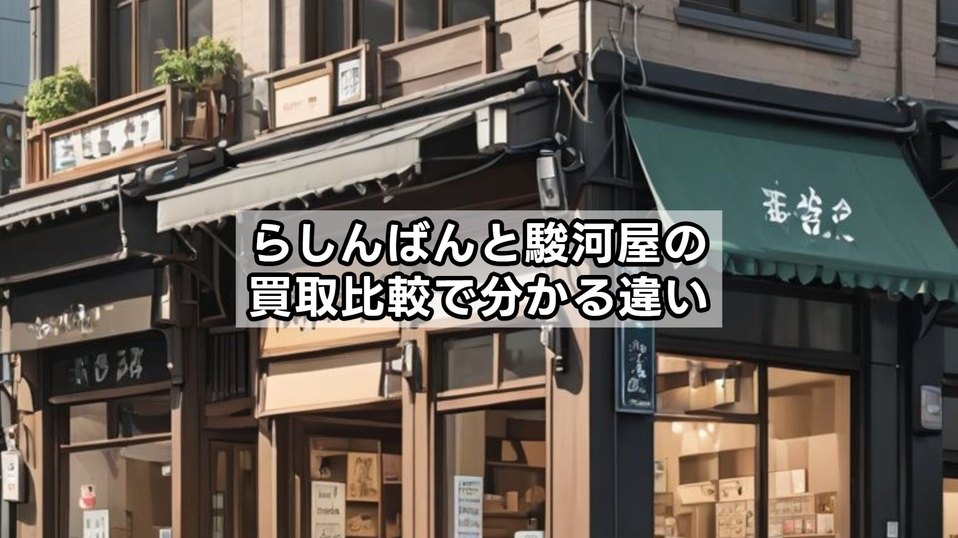 らしんばんと駿河屋の買取比較で分かる違い