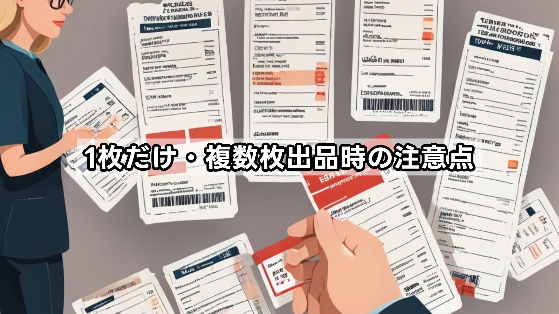 1枚だけ・複数枚出品時の注意点