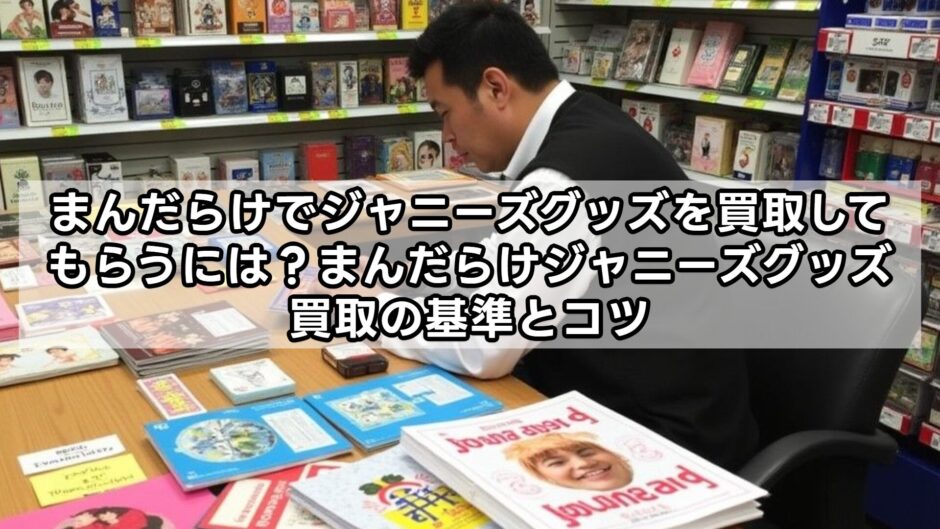まんだらけでジャニーズグッズを買取してもらうには？まんだらけジャニーズグッズ買取の基準とコツ
