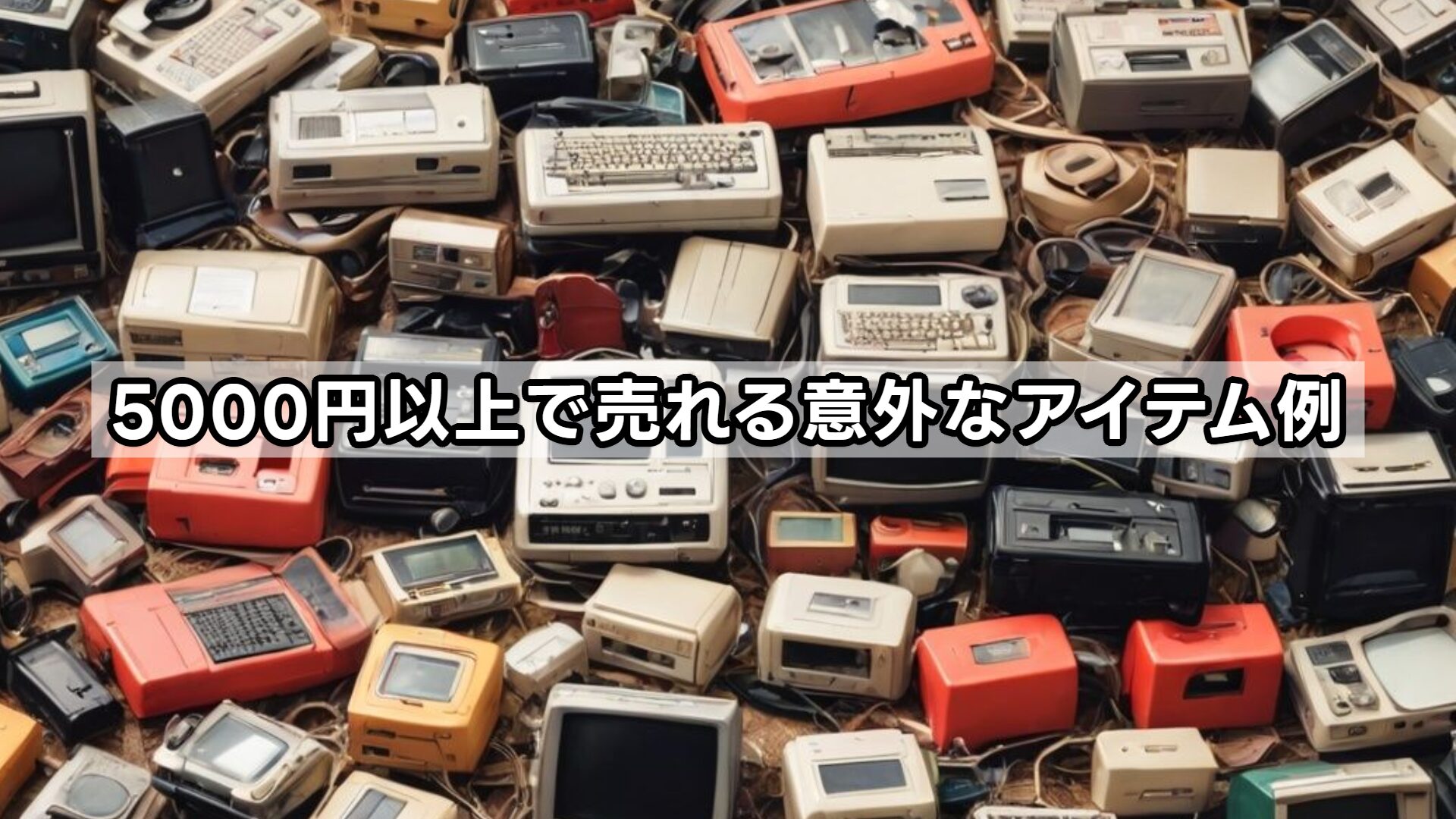 5000円以上で売れる意外なアイテム例