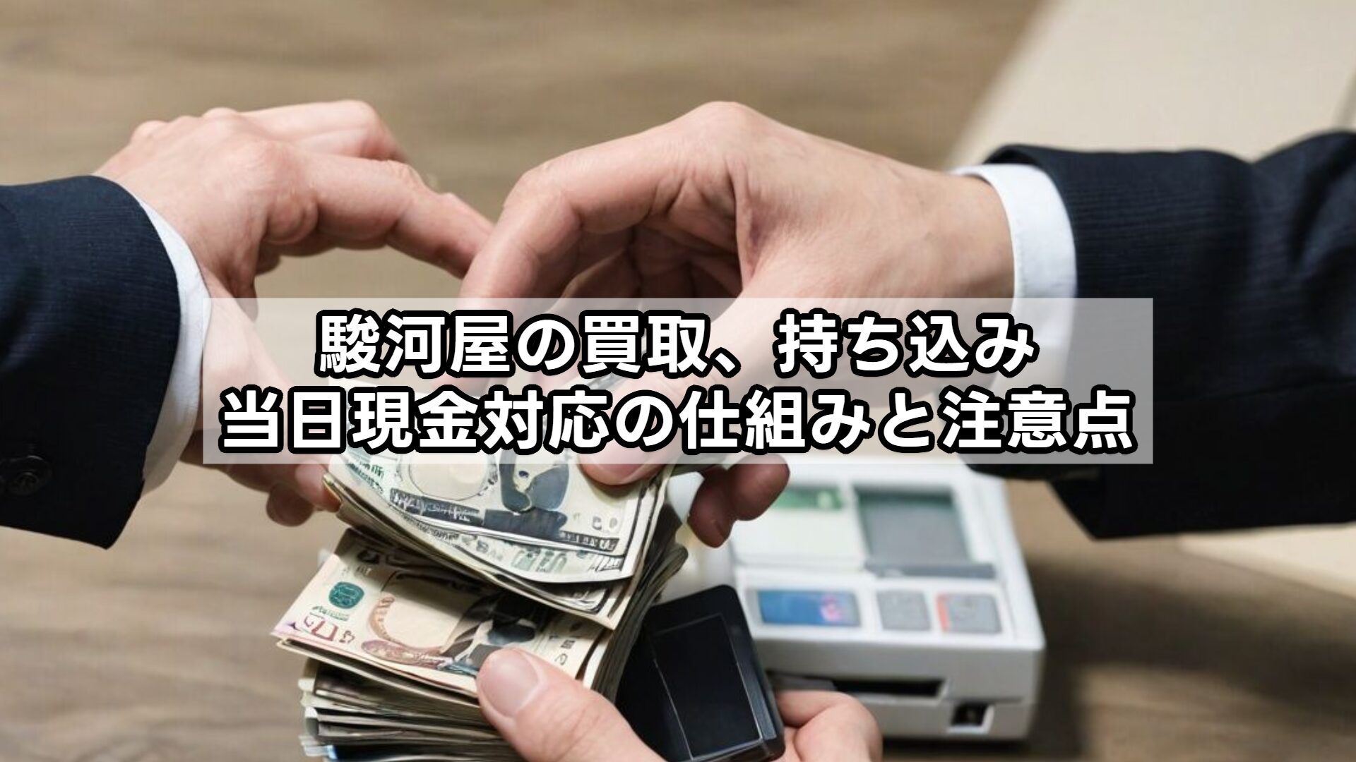 駿河屋の買取、持ち込み当日現金対応の仕組みと注意点