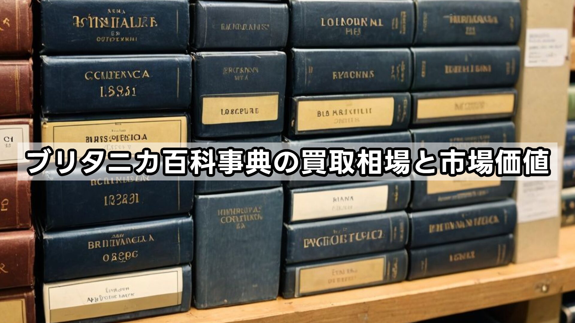 ブリタニカ百科事典の買取相場と市場価値