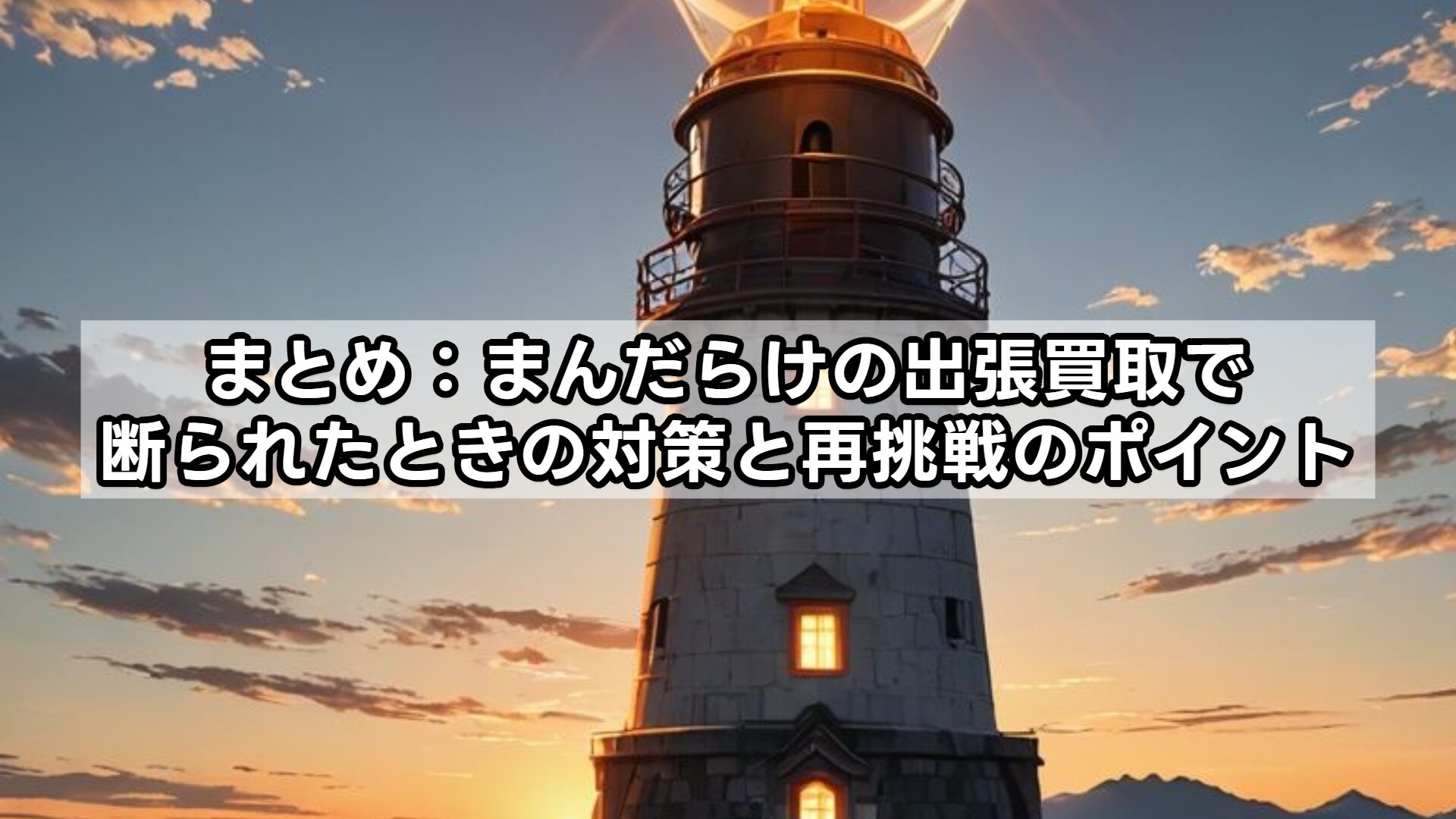 まとめ：まんだらけの出張買取で断られたときの対策と再挑戦のポイント