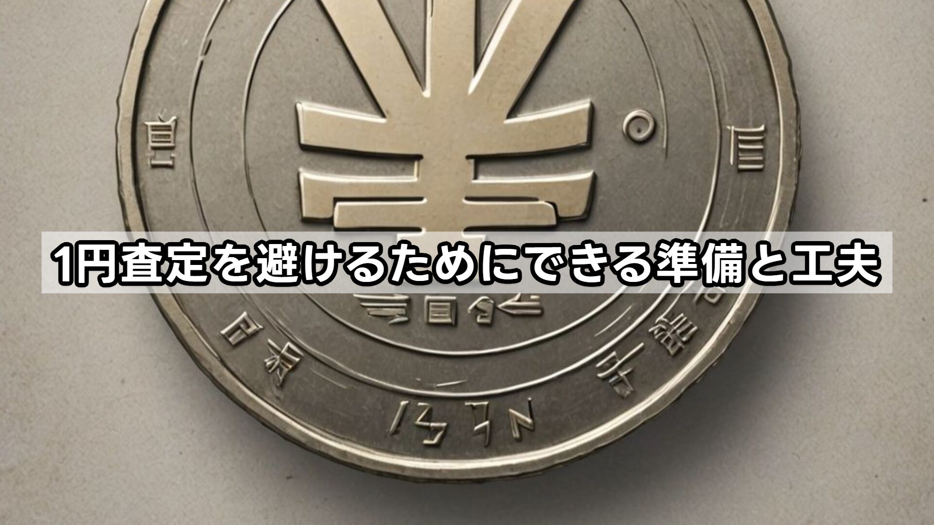 1円査定を避けるためにできる準備と工夫