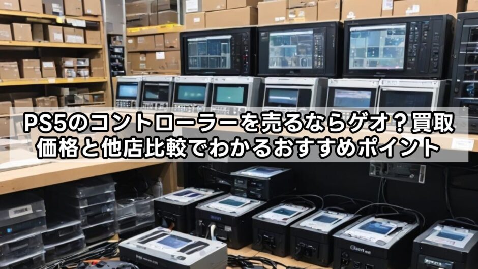 PS5のコントローラーを売るならゲオ？買取価格と他店比較でわかるおすすめポイント