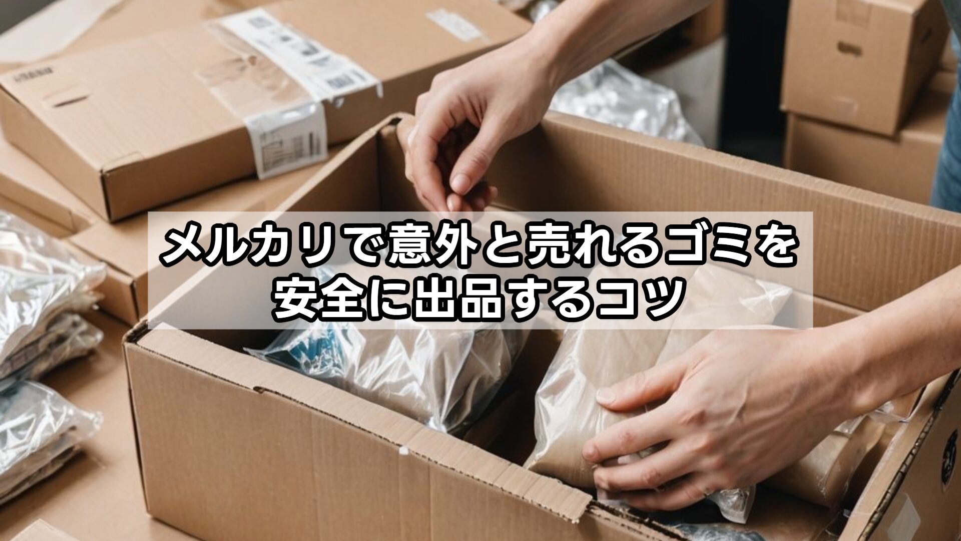 メルカリで意外と売れるゴミを安全に出品するコツ