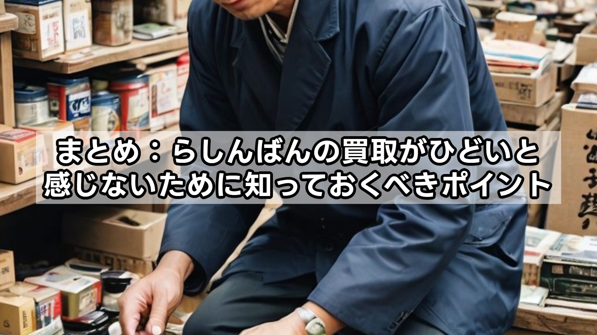 まとめ：らしんばんの買取がひどいと感じないために知っておくべきポイント