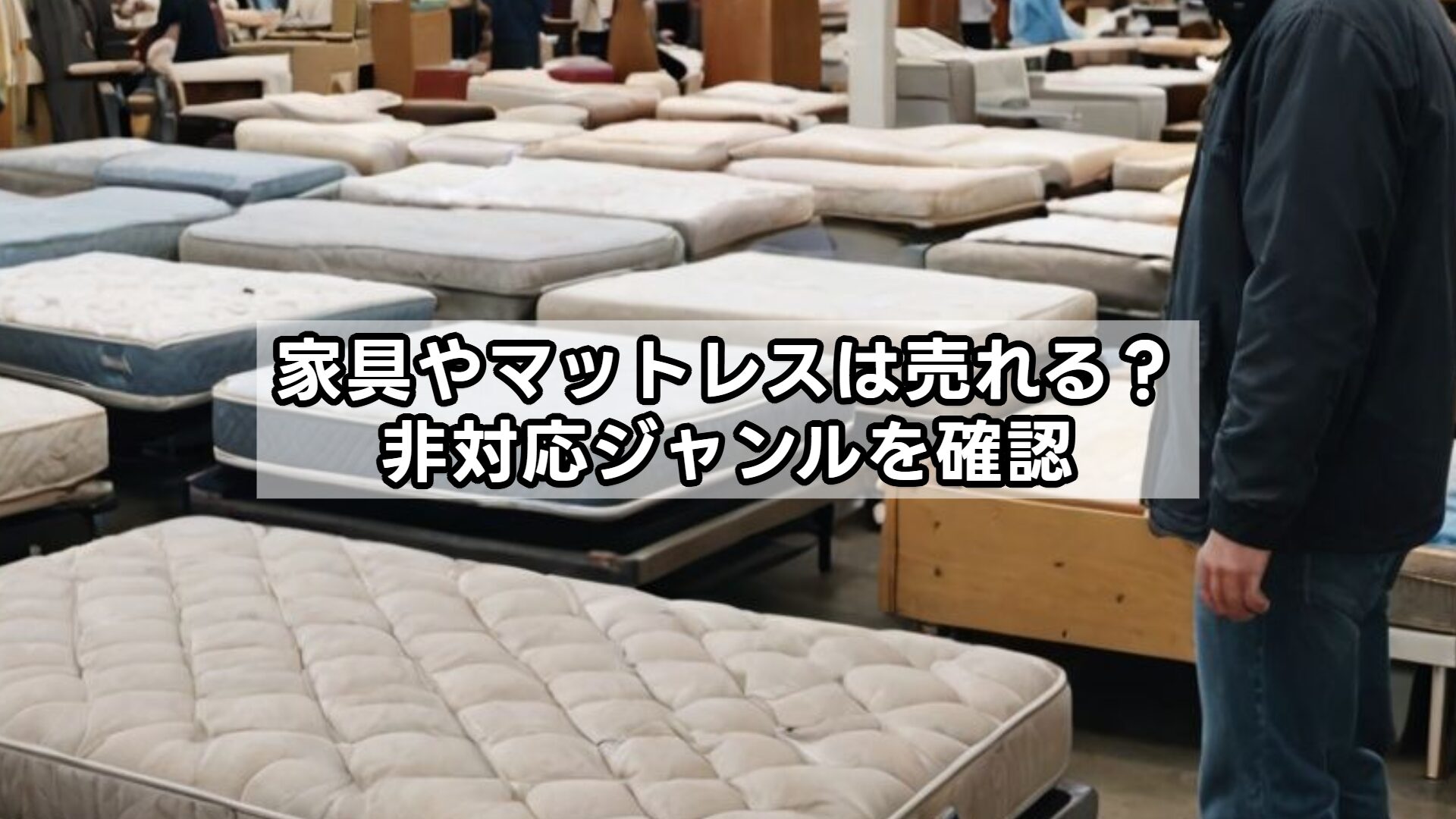 家具やマットレスは売れる？非対応ジャンルを確認