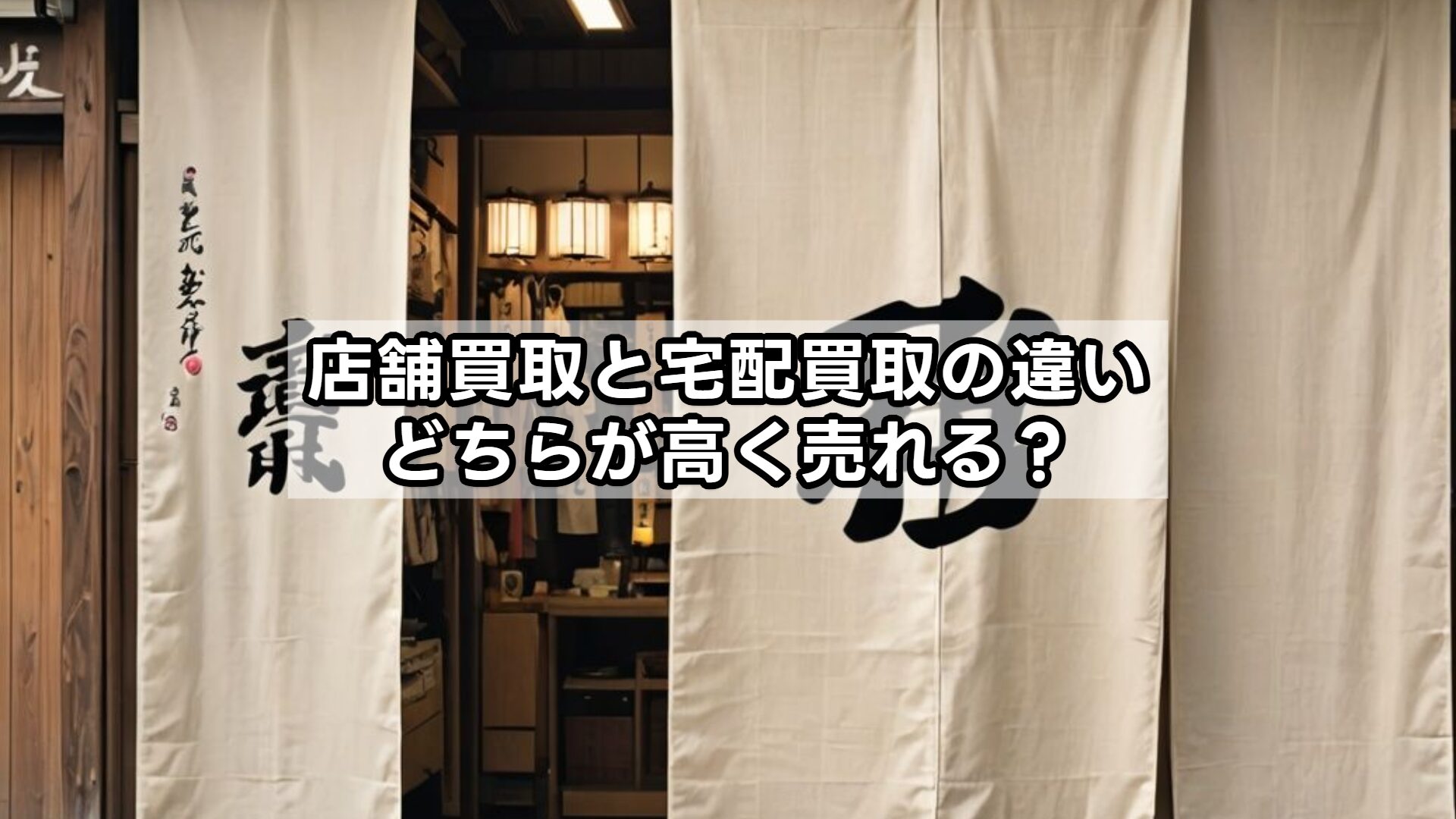 店舗買取と宅配買取の違い｜どちらが高く売れる？