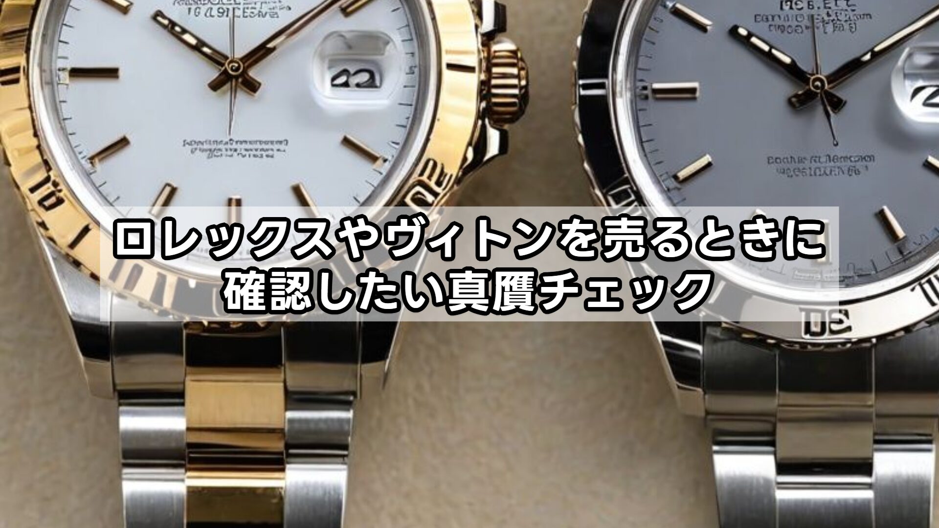 ロレックスやヴィトンを売るときに確認したい真贋チェック