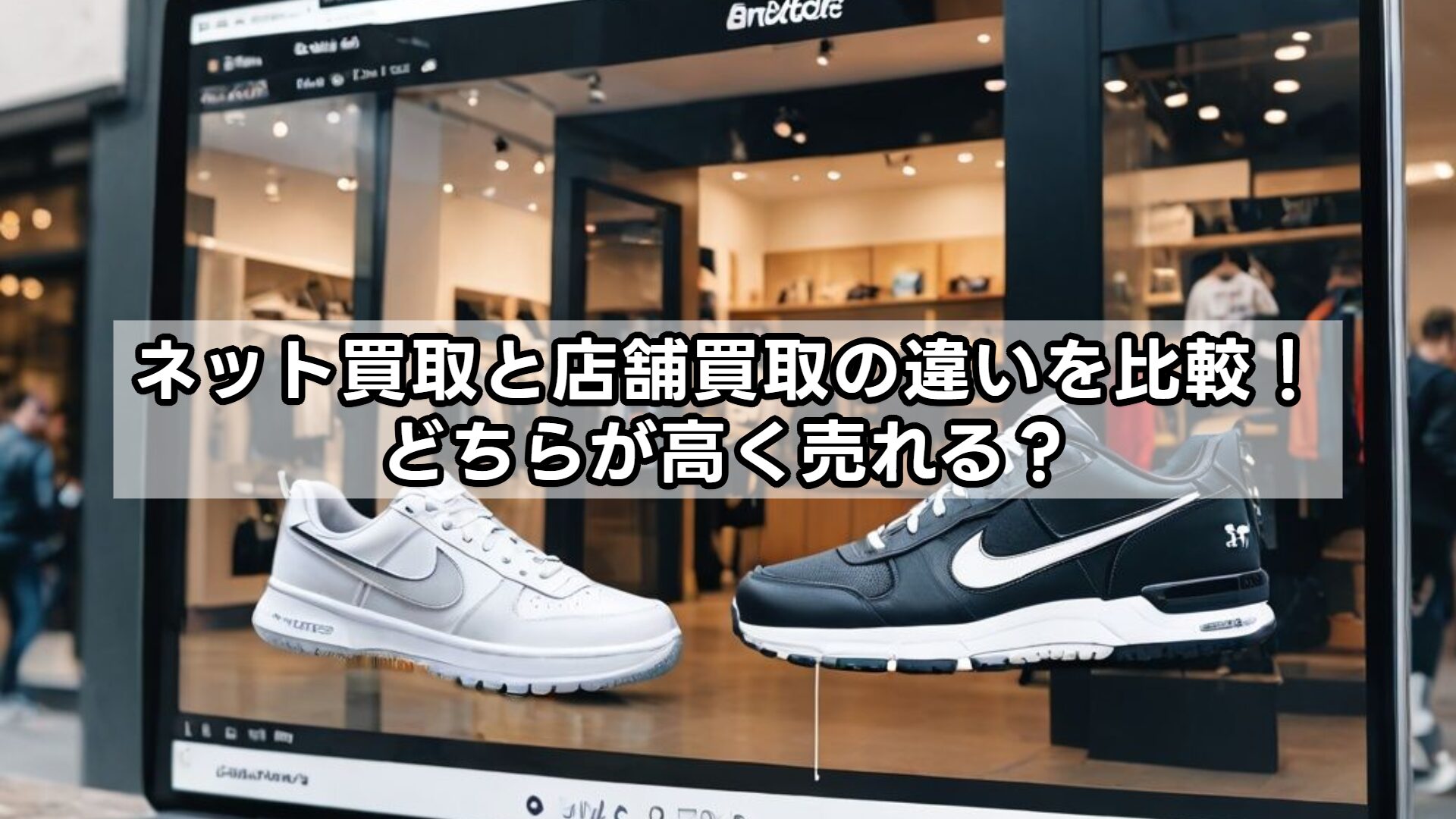 ネット買取と店舗買取の違いを比較！どちらが高く売れる？