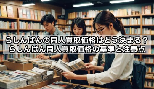 らしんばんの同人買取価格はどう決まる？らしんばん同人買取価格の基準と注意点