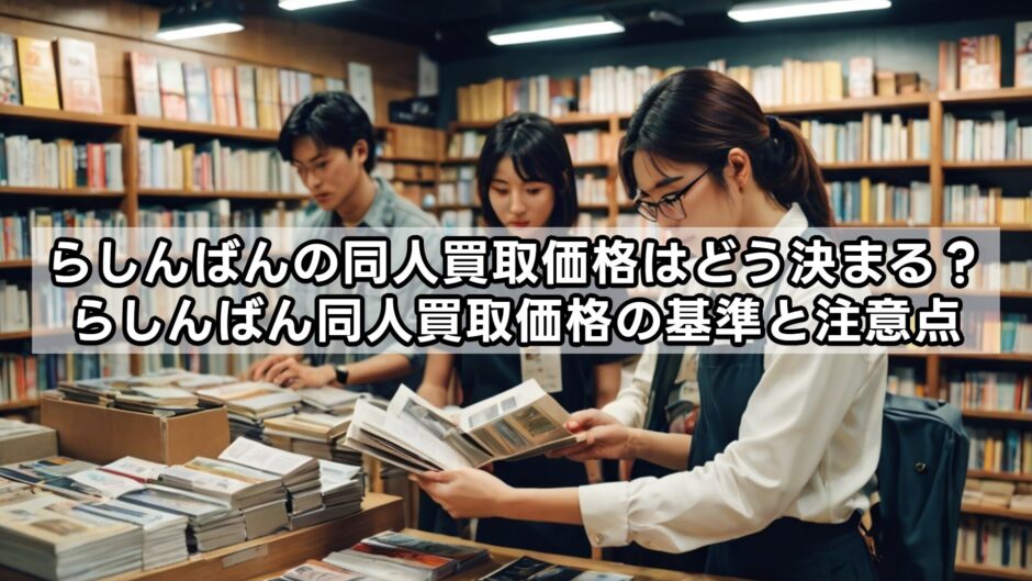 らしんばんの同人買取価格はどう決まる？らしんばん同人買取価格の基準と注意点