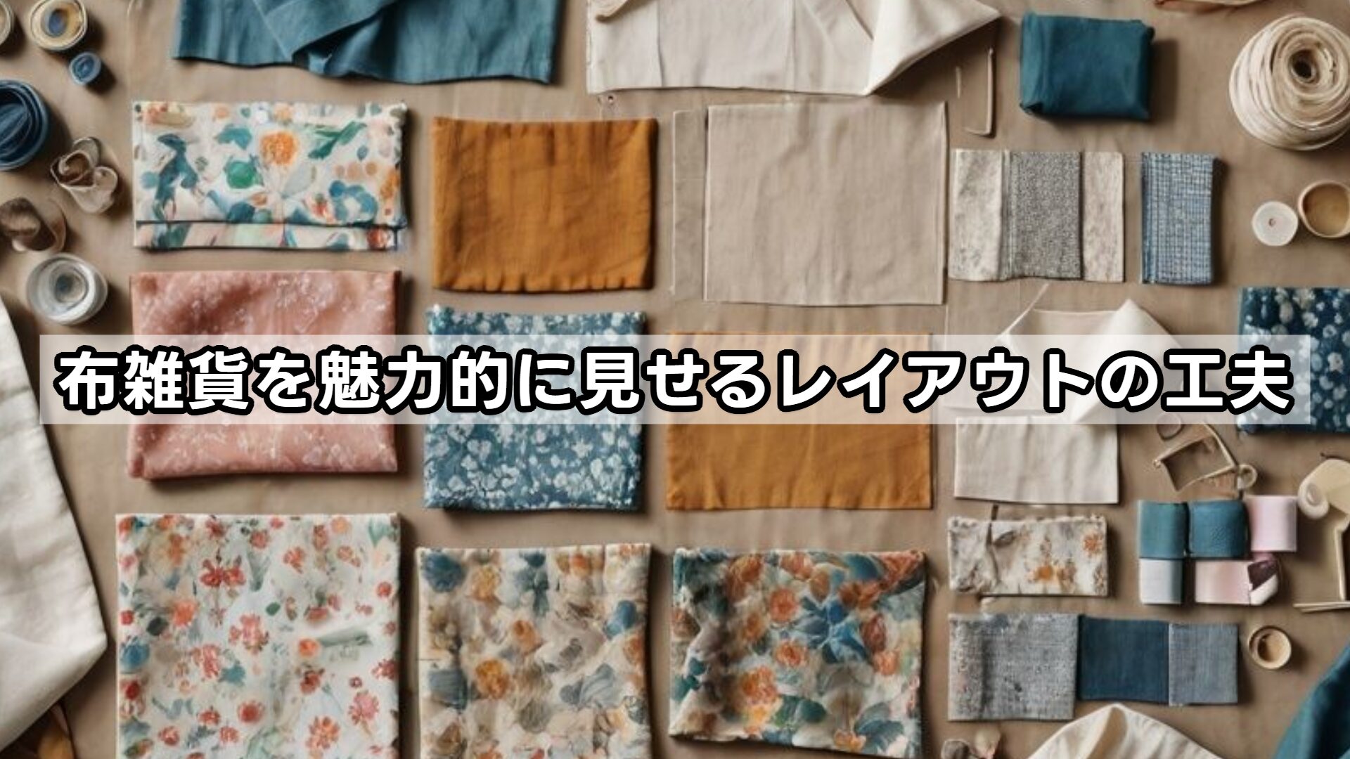 布雑貨を魅力的に見せるレイアウトの工夫