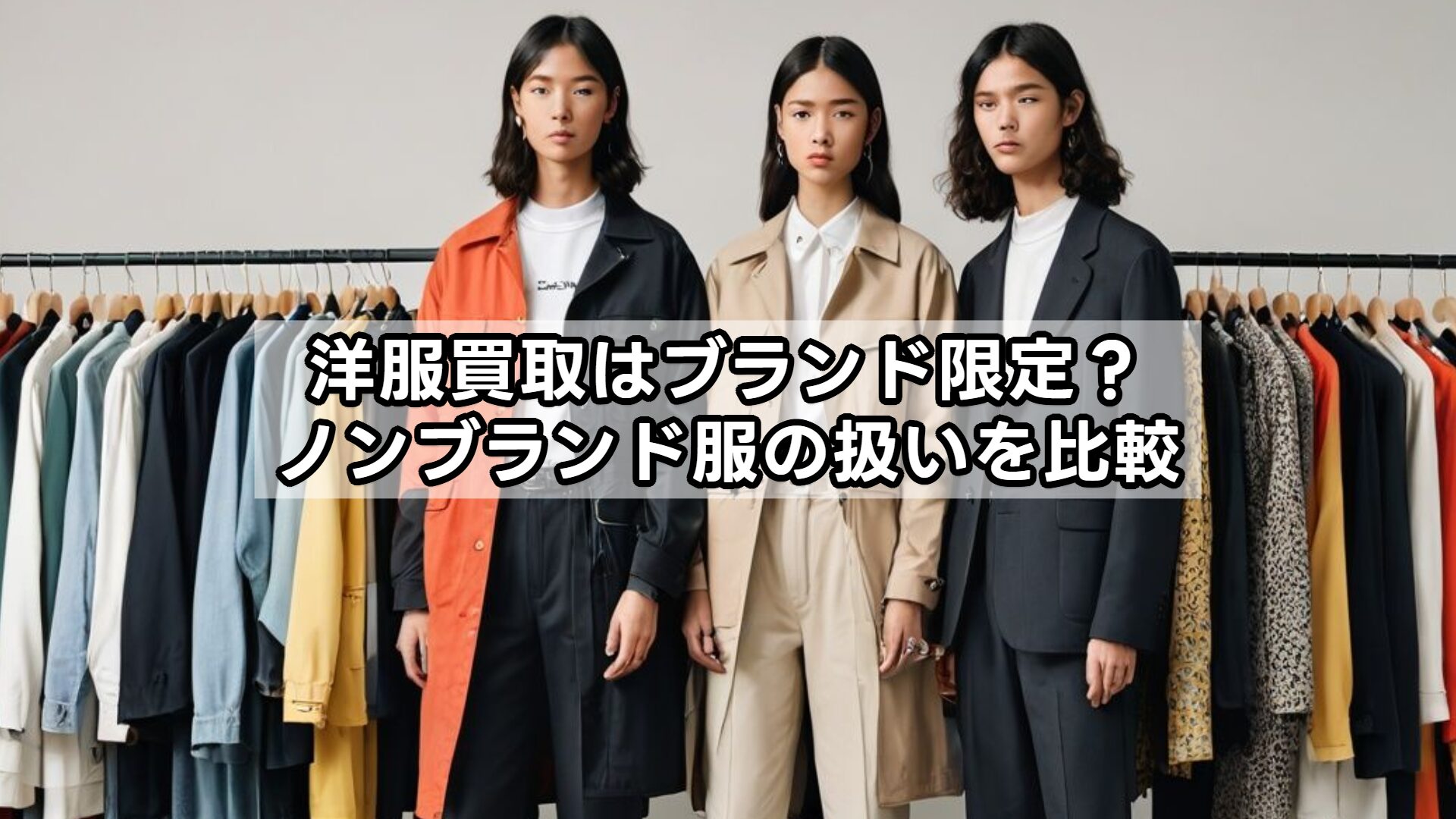 洋服買取はブランド限定?ノンブランド服の扱いを比較