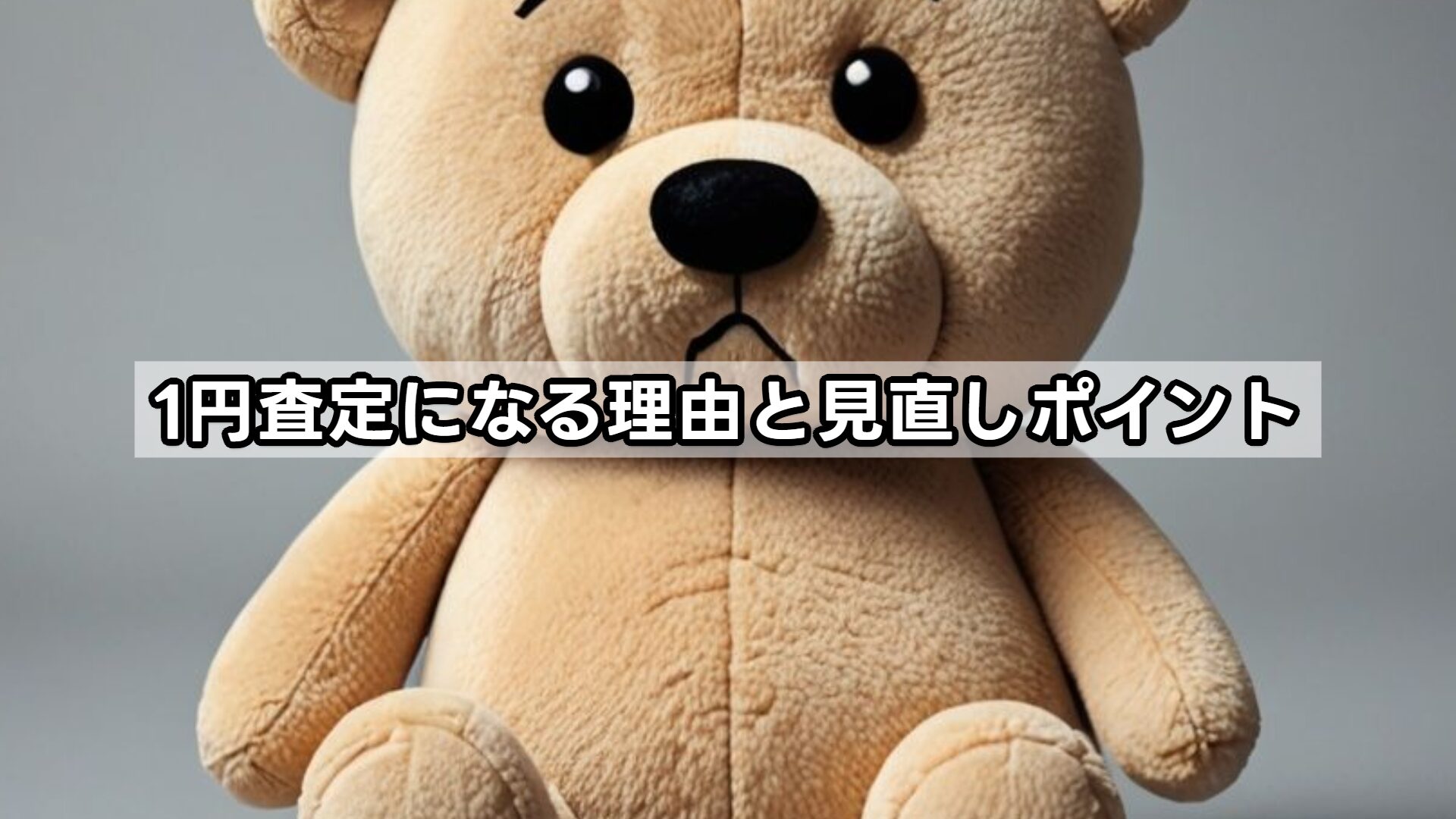 1円査定になる理由と見直しポイント