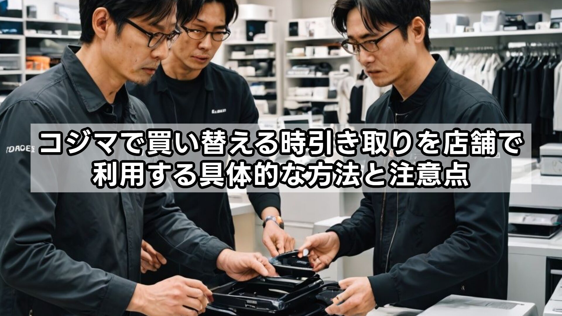 コジマで買い替える時引き取りを店舗で利用する具体的な方法と注意点