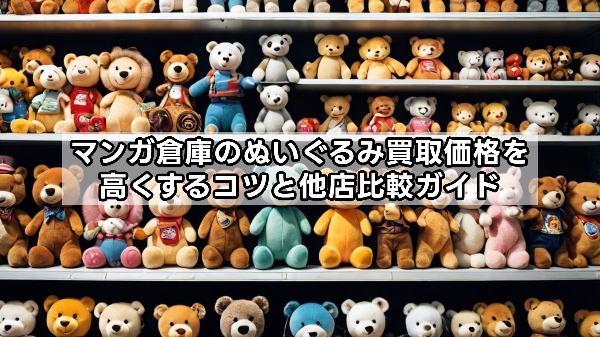 マンガ倉庫のぬいぐるみ買取価格を高くするコツと他店比較ガイド