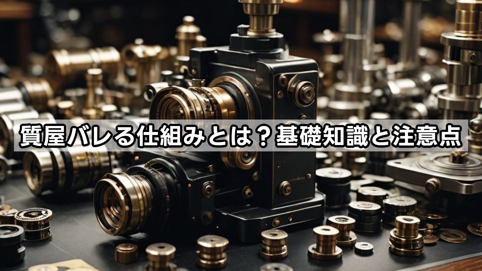 質屋バレる仕組みとは?基礎知識と注意点
