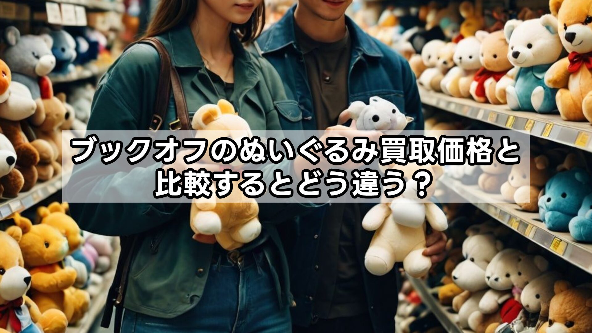 ブックオフのぬいぐるみ買取価格と比較するとどう違う?