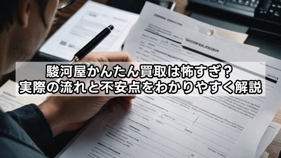 駿河屋かんたん買取は怖すぎ？実際の流れと不安点をわかりやすく解説