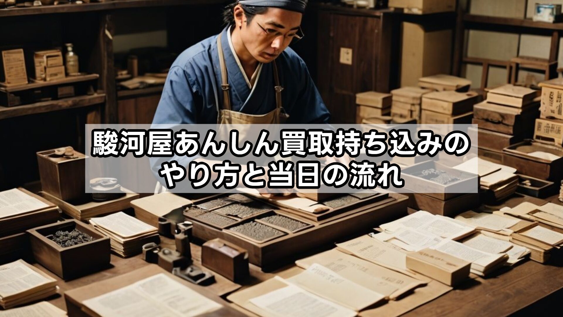 駿河屋あんしん買取持ち込みのやり方と当日の流れ