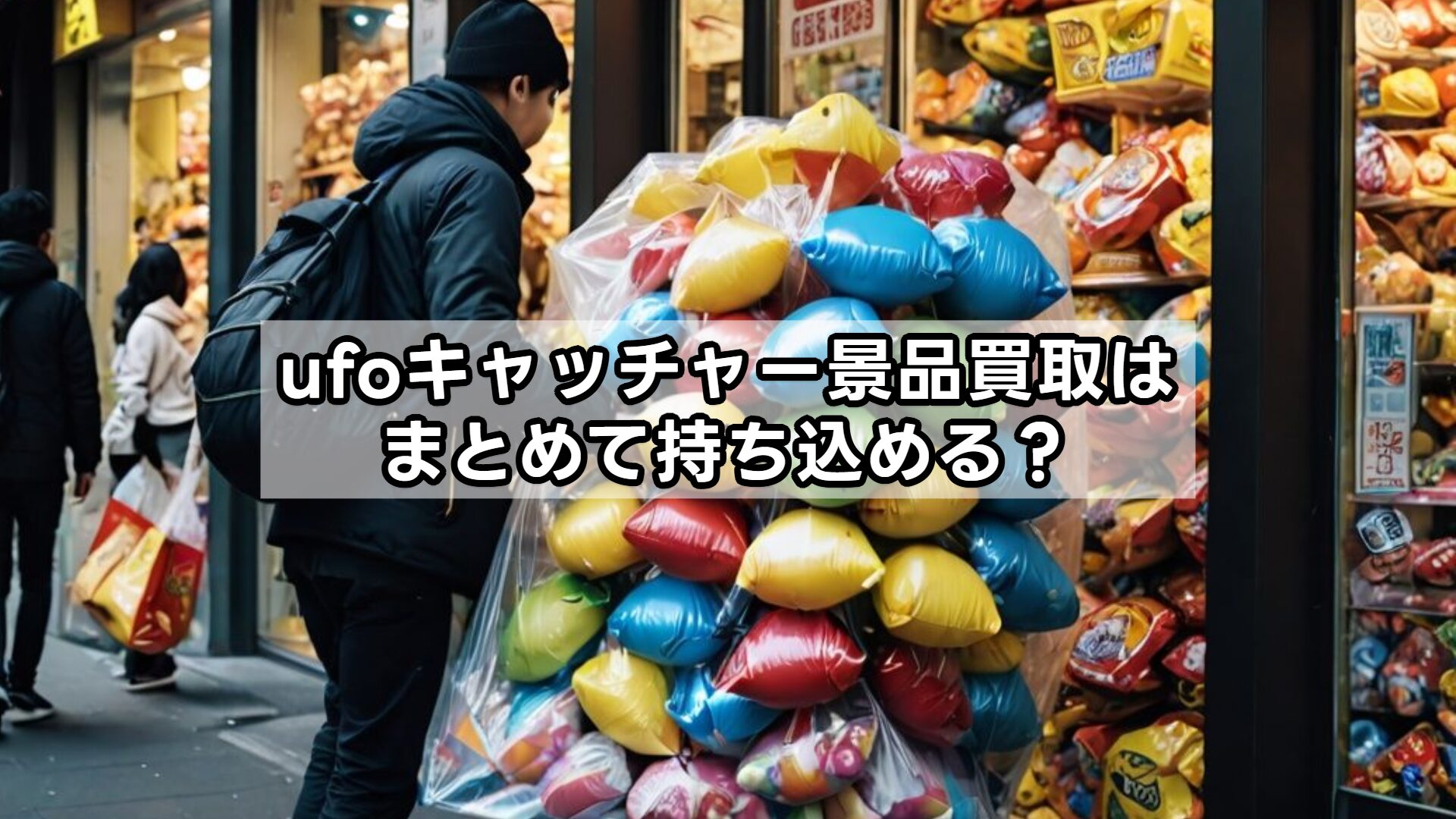ufoキャッチャー景品買取はまとめて持ち込める?