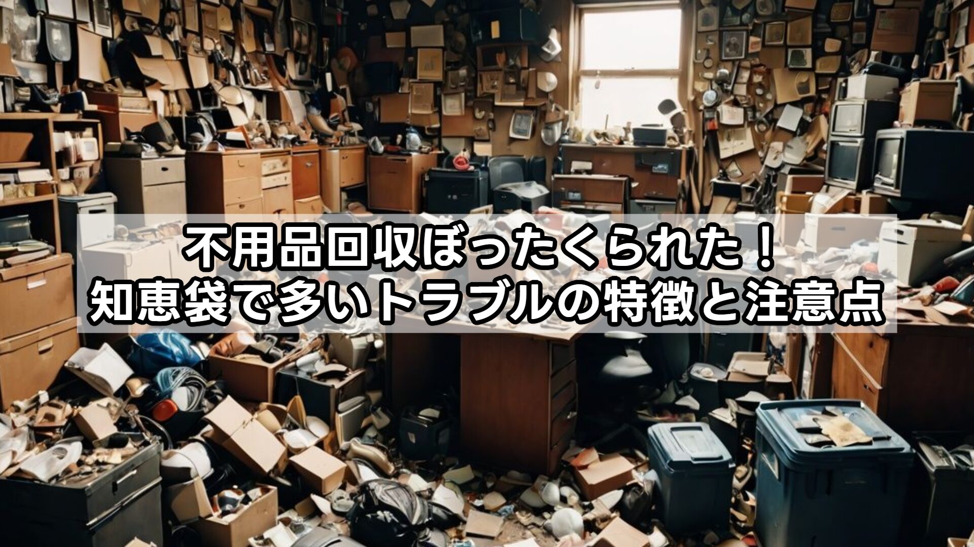 不用品回収ぼったくられた!知恵袋で多いトラブルの特徴と注意点