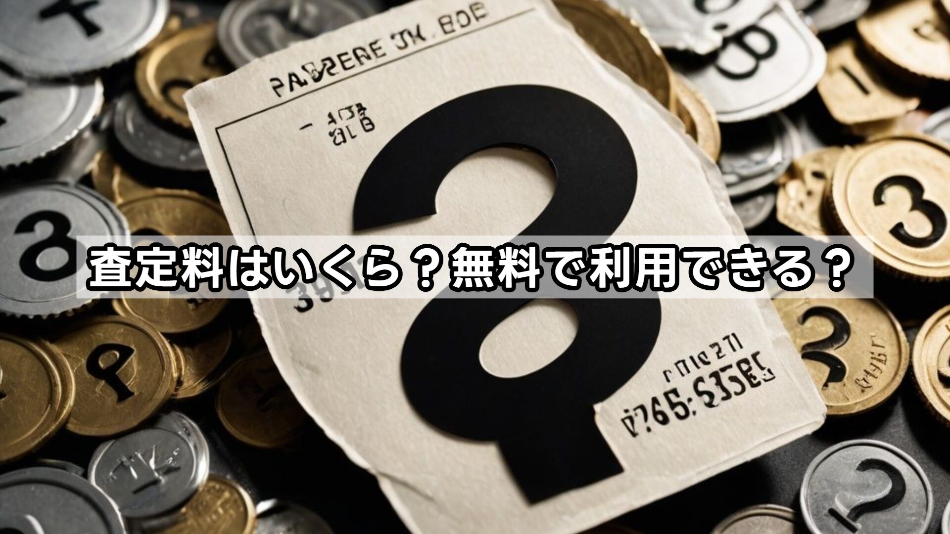 査定料はいくら?無料で利用できる?
