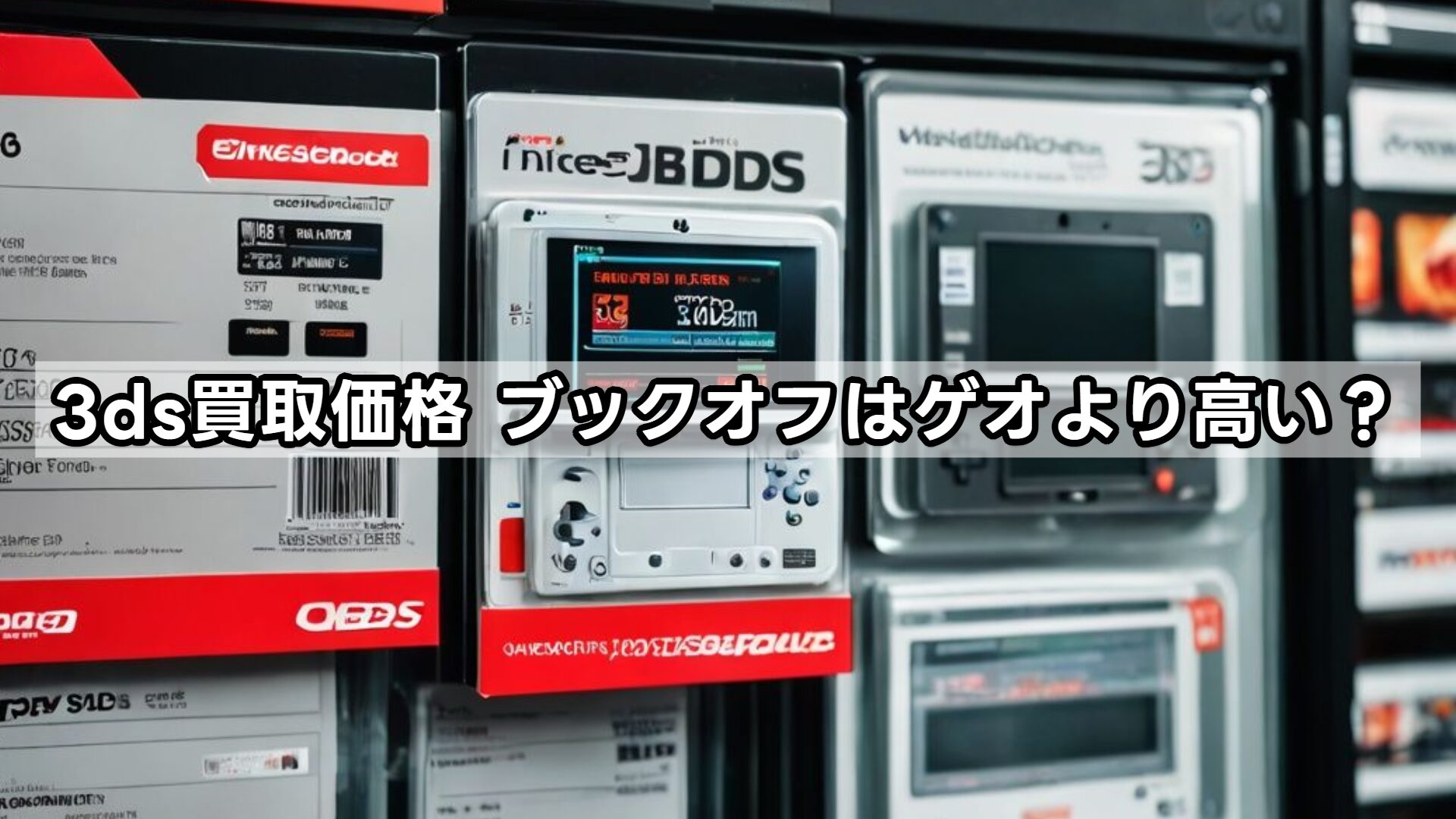 3ds買取価格 ブックオフはゲオより高い?