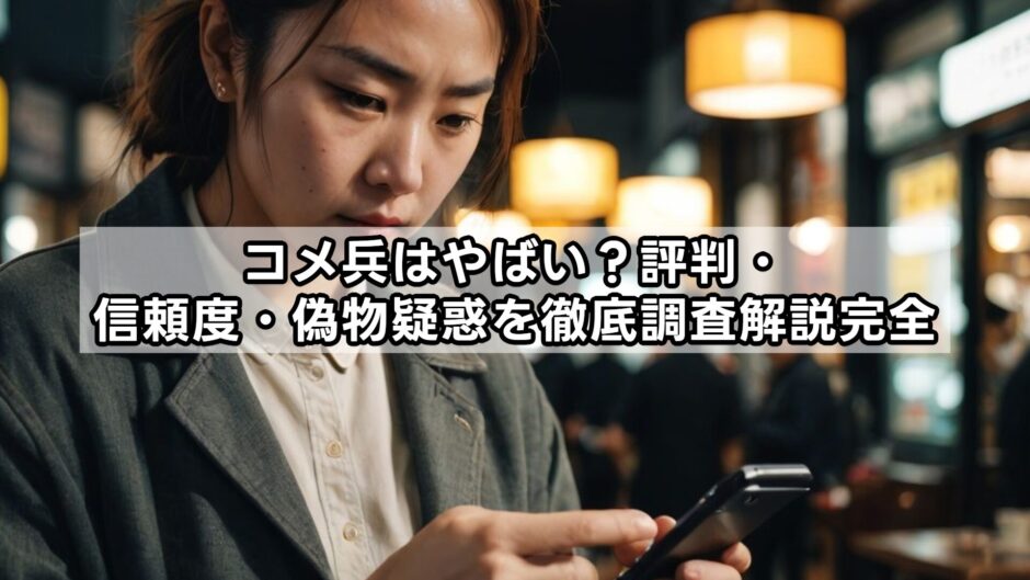コメ兵はやばい？評判・信頼度・偽物疑惑を徹底調査解説完全