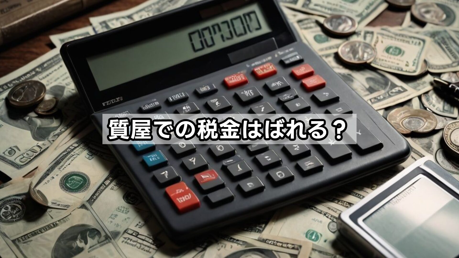 質屋での税金はばれる?