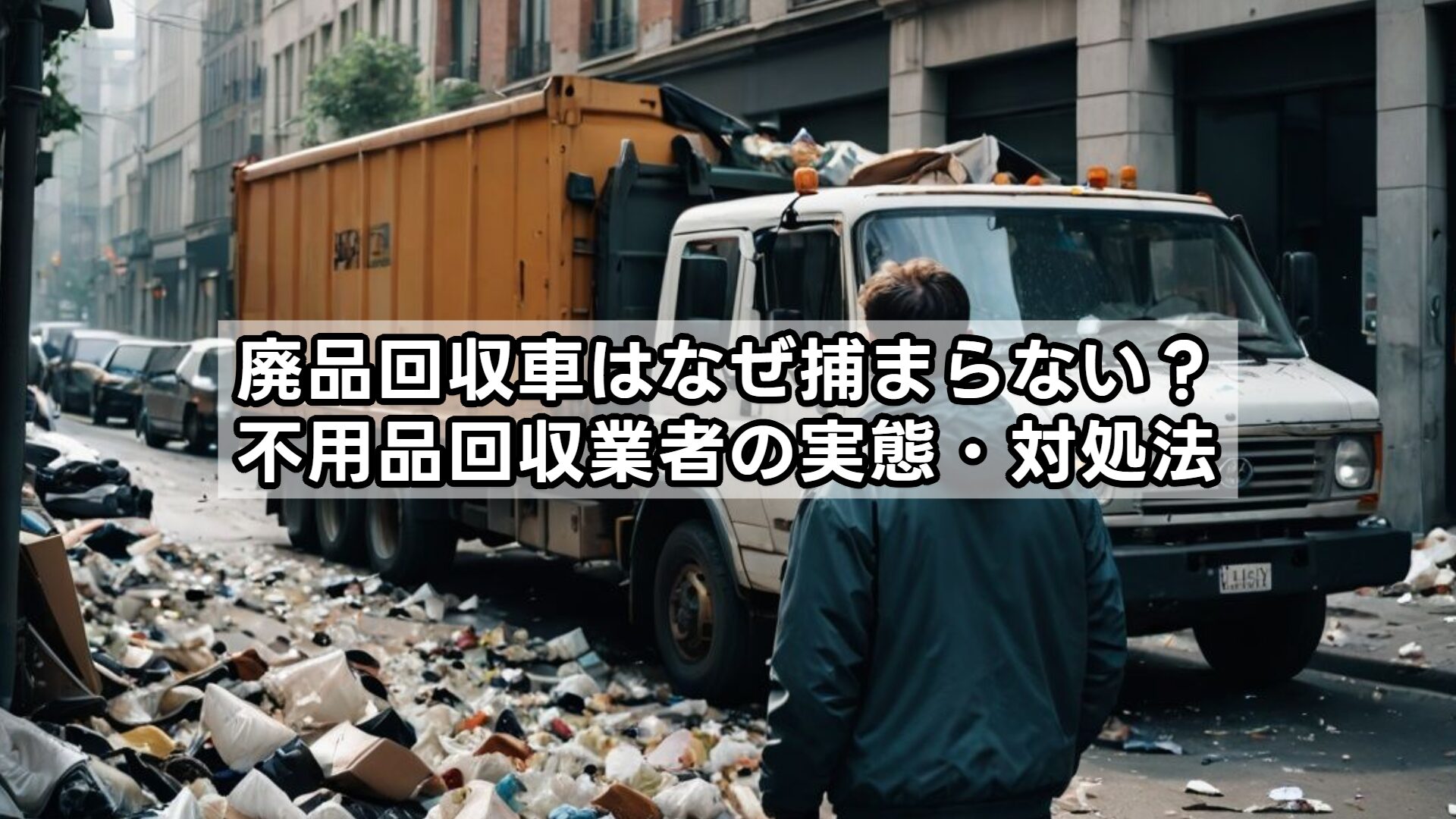 廃品回収車はなぜ捕まらない?不用品回収業者の実態・対処法