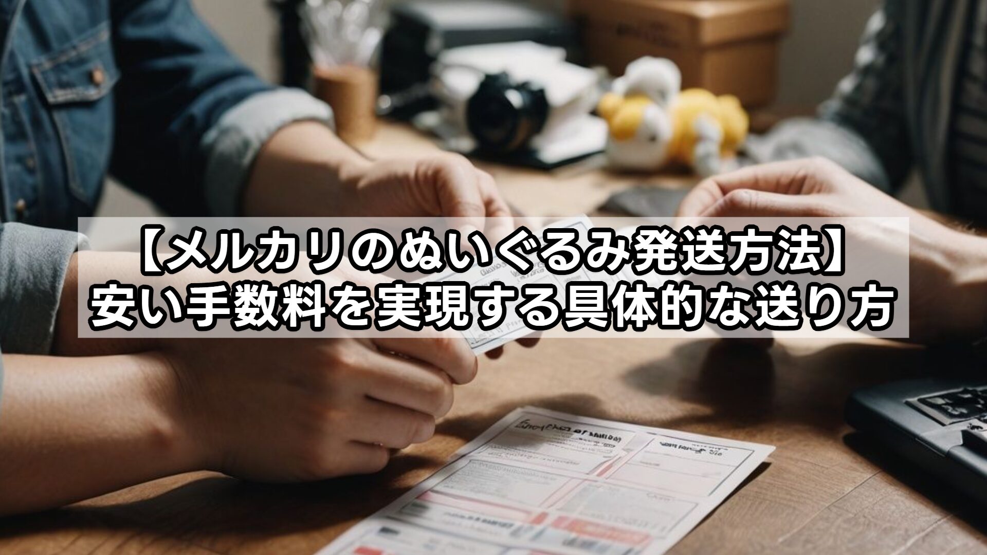 【メルカリのぬいぐるみ発送方法】安い手数料を実現する具体的な送り方