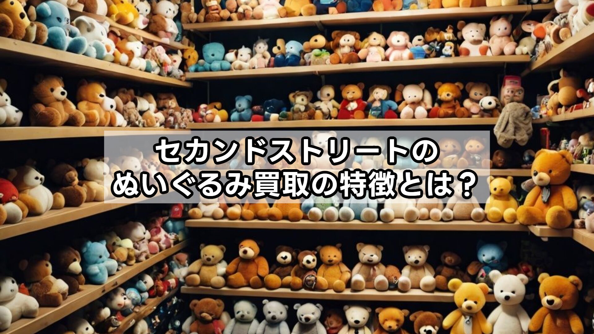 セカンドストリートのぬいぐるみ買取の特徴とは？