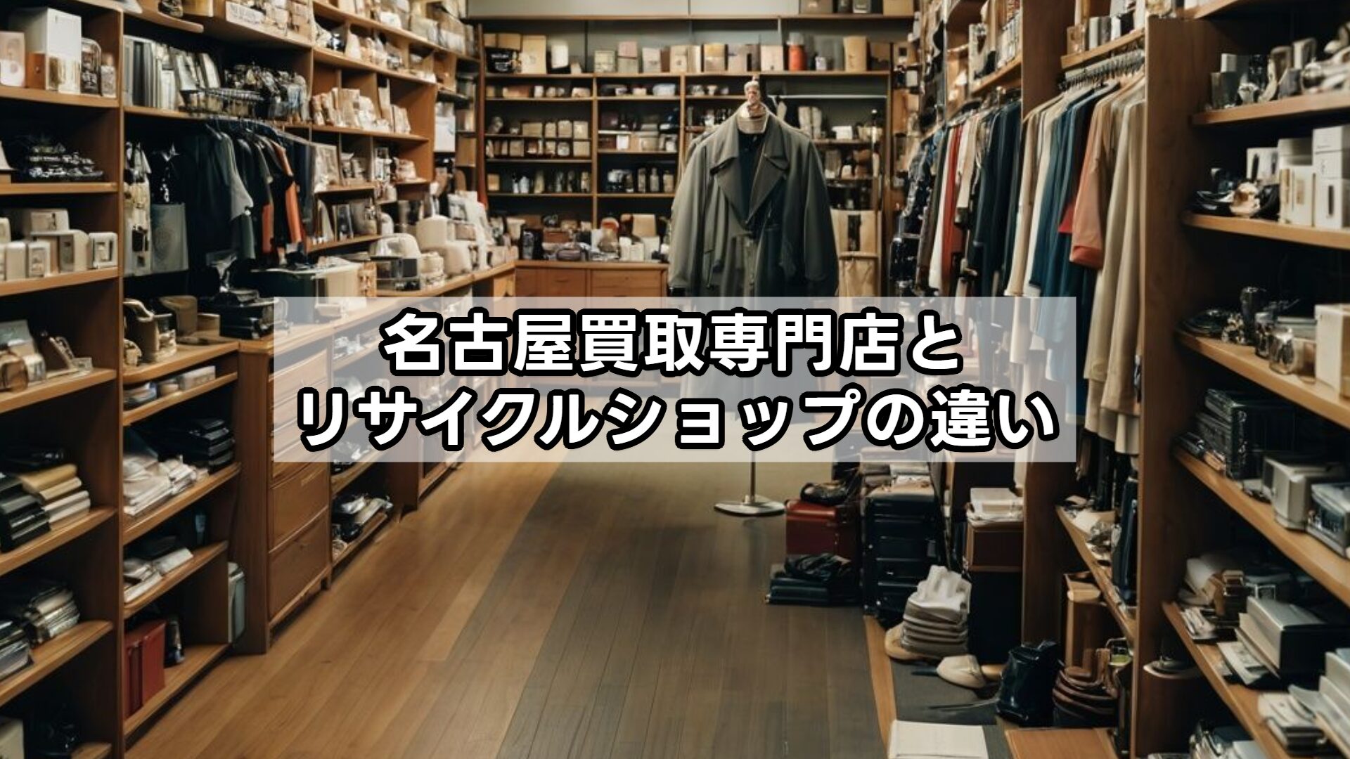 名古屋買取専門店とリサイクルショップの違い